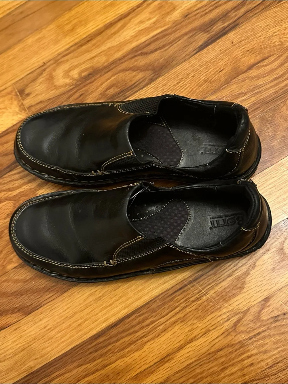 Slip-On Men’s Leather Casual Shoes - Black